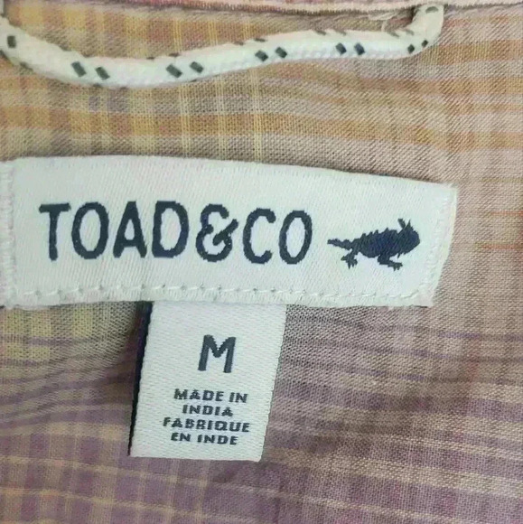 Toad & CO Willet Short-Sleeve Shirtdress Women's Size Medium - Picture 10 of 11